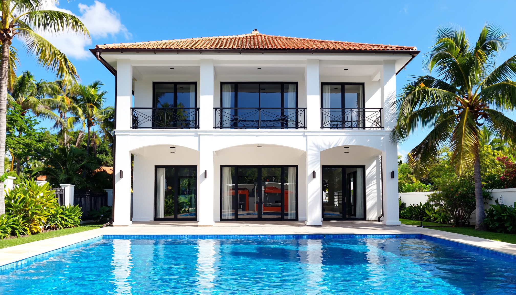 Miami, FL with seamless rain gutters